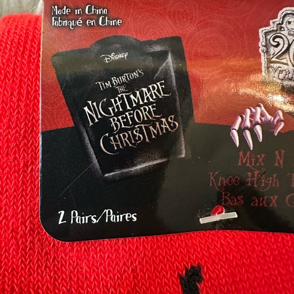 Disney’s The Nightmare Before Christmas knee high toe socks. NWT - Picture 9 of 10
